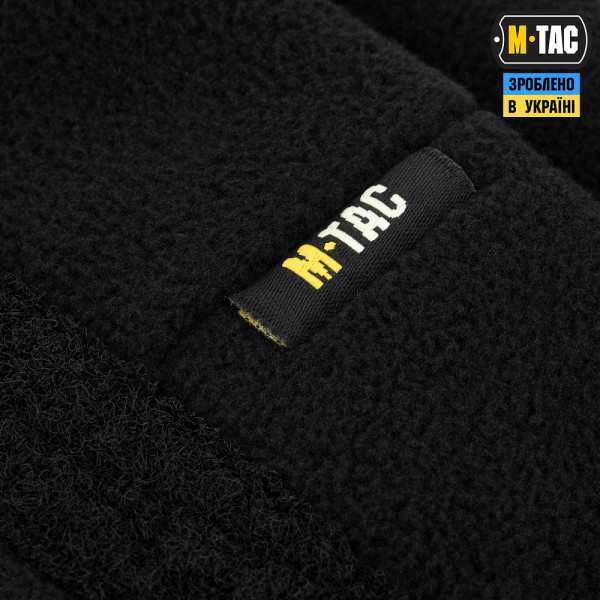 M-Tac Watch Cap Elite Fleece Hat with Velcro. Black
