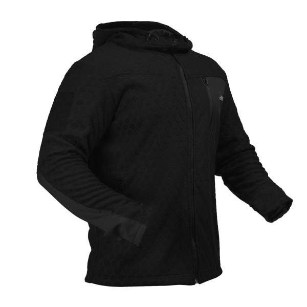 Global Ballistics Fleece Jacket HexaGon. Black