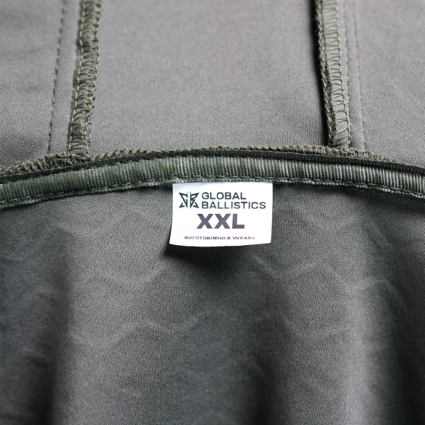 Global Ballistics Fleece Jacket HexaGon. Black