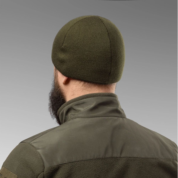 Insulated Fleece Hat. Olive