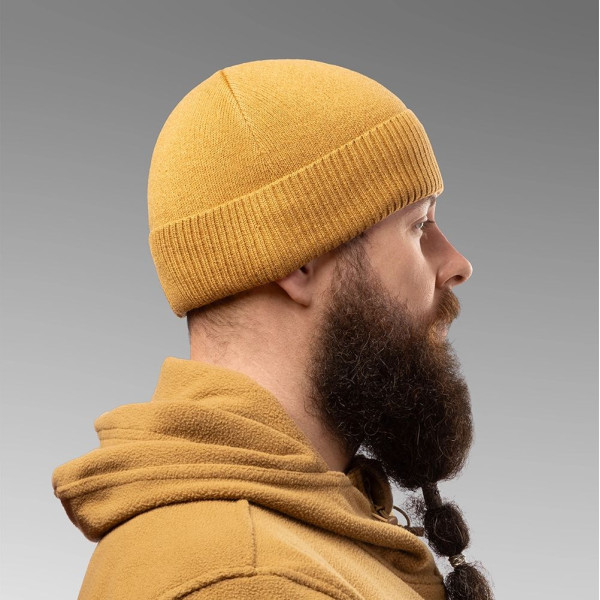 Insulated Hat with Emblem. Coyote