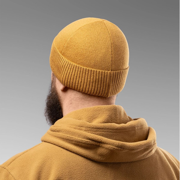 Insulated Hat with Emblem. Coyote
