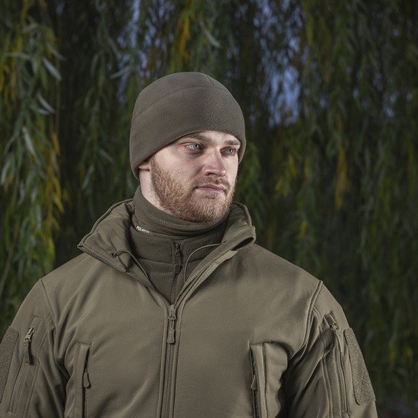 M-Tac Watch Cap Polartec Fleece Hat. Brown