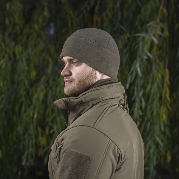 M-Tac Watch Cap Polartec Fleece Hat. Brown