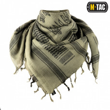 Shema scarf, Arafatka M-Tac with trident. Green
