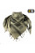 Shema scarf, Arafatka M-Tac with trident. Green