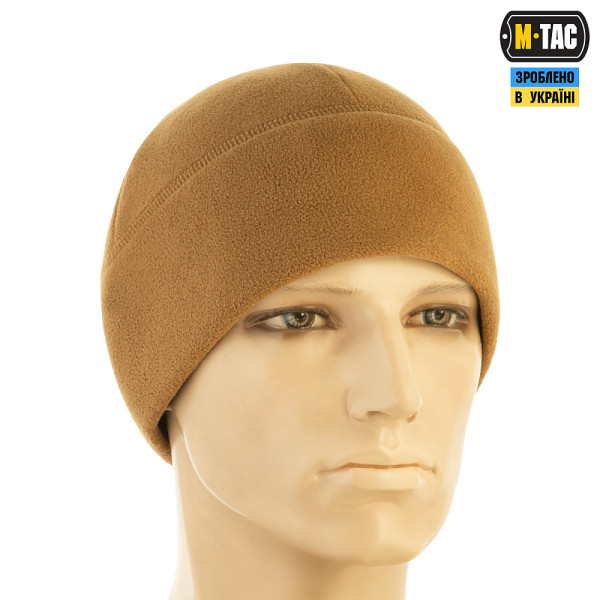 M-Tac Watch Cap Elite Fleece Hat from Slimtex. Coyote