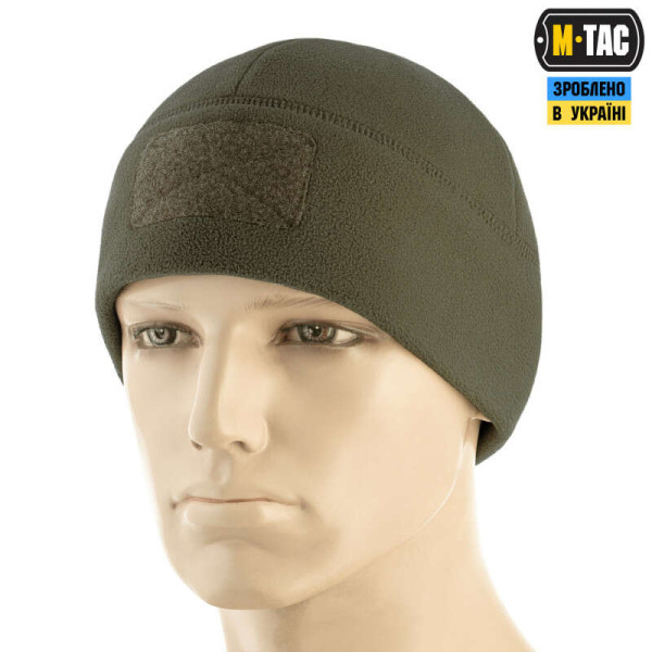 M-Tac Watch Cap Elite Fleece Hat with Velcro. Dark Olive