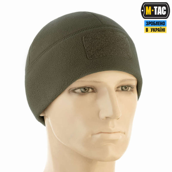 M-Tac Watch Cap Elite Fleece Hat with Velcro. Dark Olive