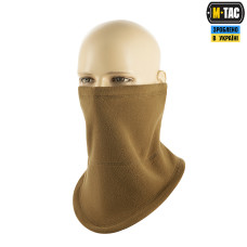 Fleece Buff, M-Tac Elite Fleece Anatomical Scarf with Drawstring. Coyote