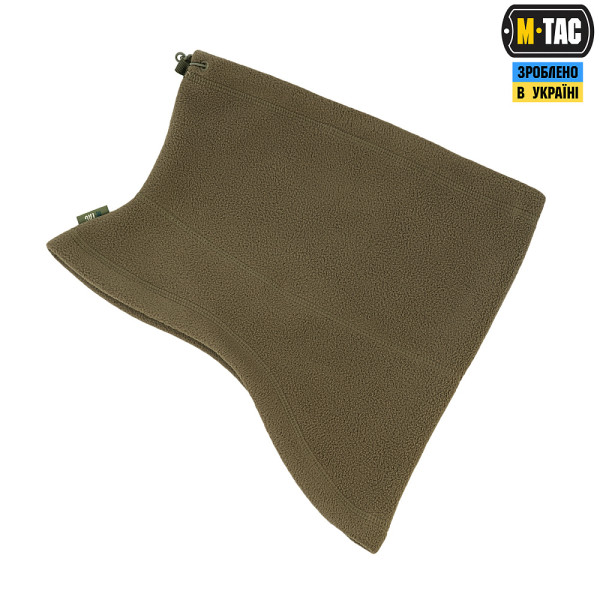 Fleece Buff, M-Tac Elite Fleece Anatomical Scarf with Drawstring. Olive