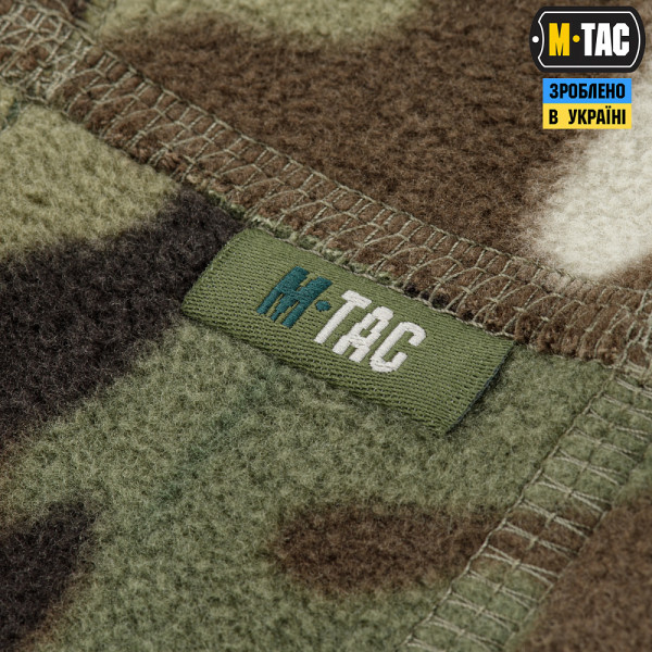 Fleece Buff, M-Tac Elite Fleece Anatomical Scarf with Drawstring. Multicam