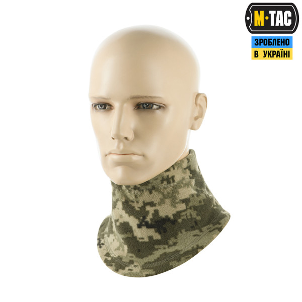 Fleece Buff, M-Tac Elite Fleece Anatomical Scarf with Drawstring. Pixel