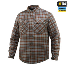 M-Tac Lumberjack Checkered Shirt in Cotton. Brown