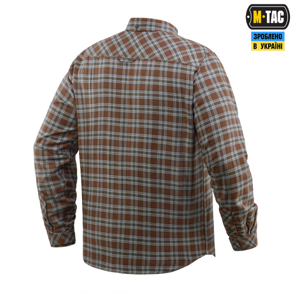 M-Tac Lumberjack Checkered Shirt in Cotton. Brown