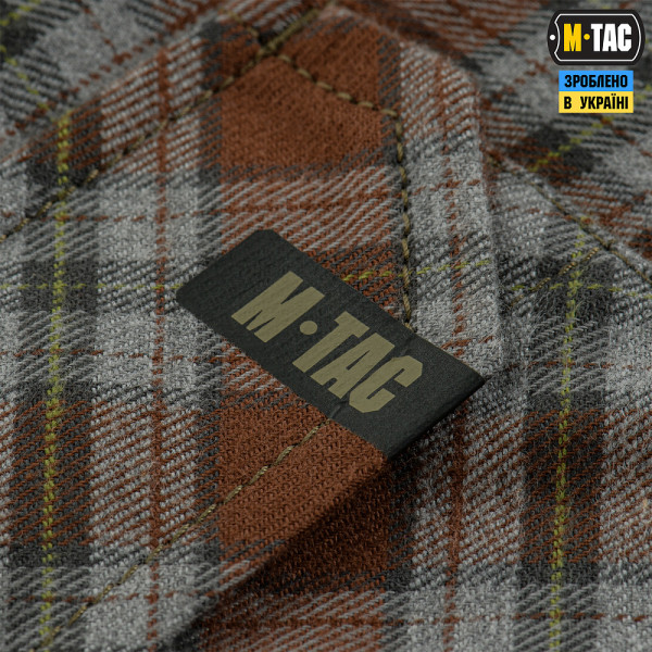 M-Tac Lumberjack Checkered Shirt in Cotton. Brown