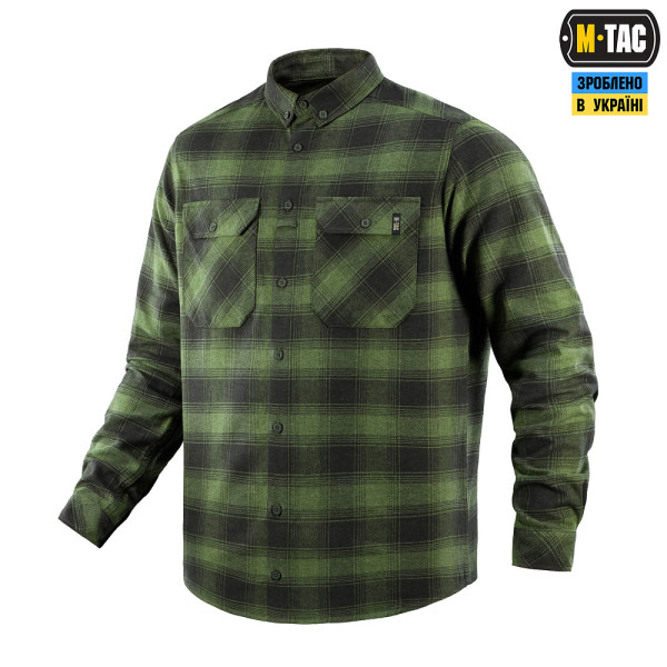 M-Tac Lumberjack Checkered Cotton Shirt. Olive