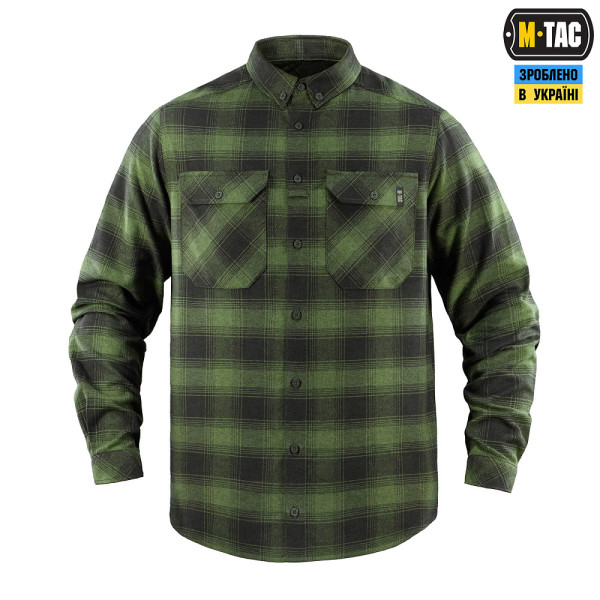M-Tac Lumberjack Checkered Cotton Shirt. Olive