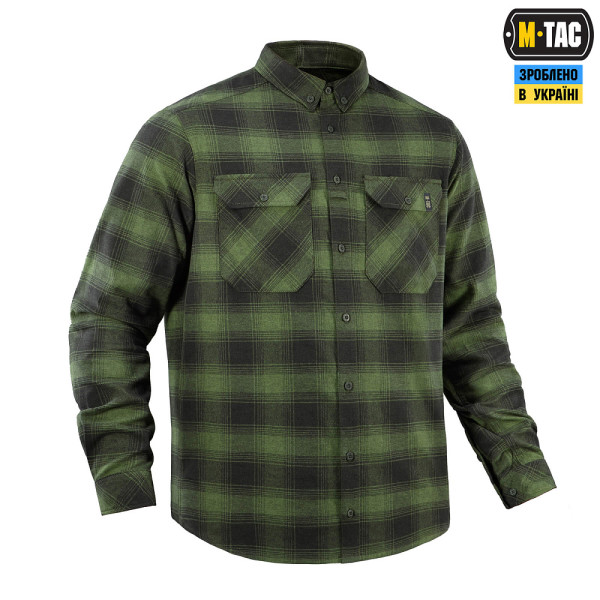 M-Tac Lumberjack Checkered Cotton Shirt. Olive