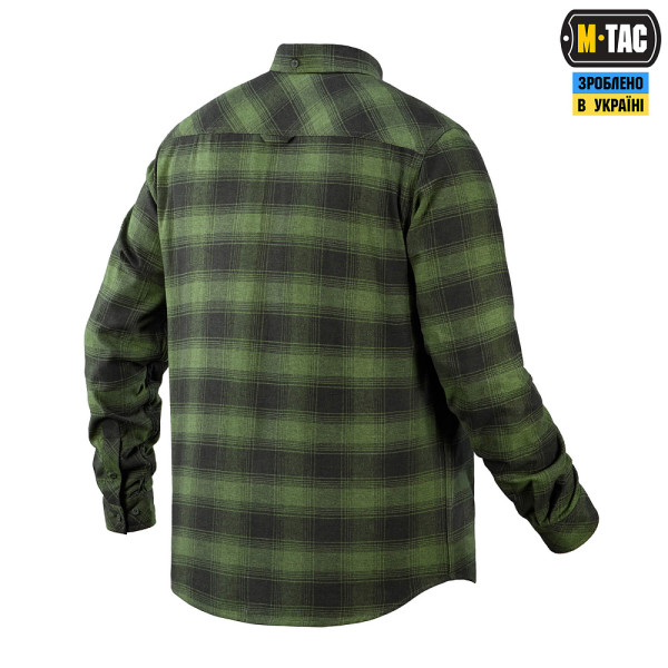 M-Tac Lumberjack Checkered Cotton Shirt. Olive