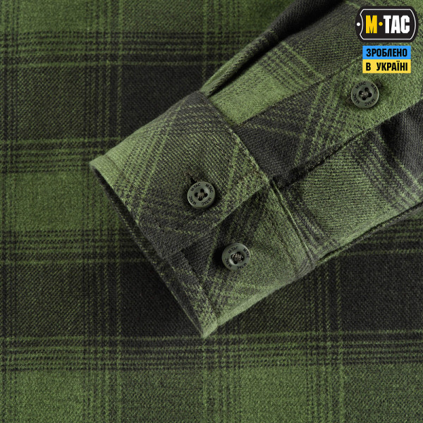 M-Tac Lumberjack Checkered Cotton Shirt. Olive
