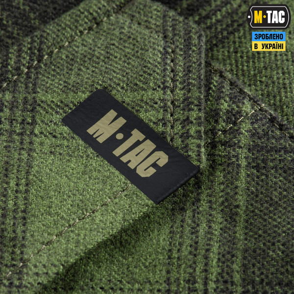 M-Tac Lumberjack Checkered Cotton Shirt. Olive