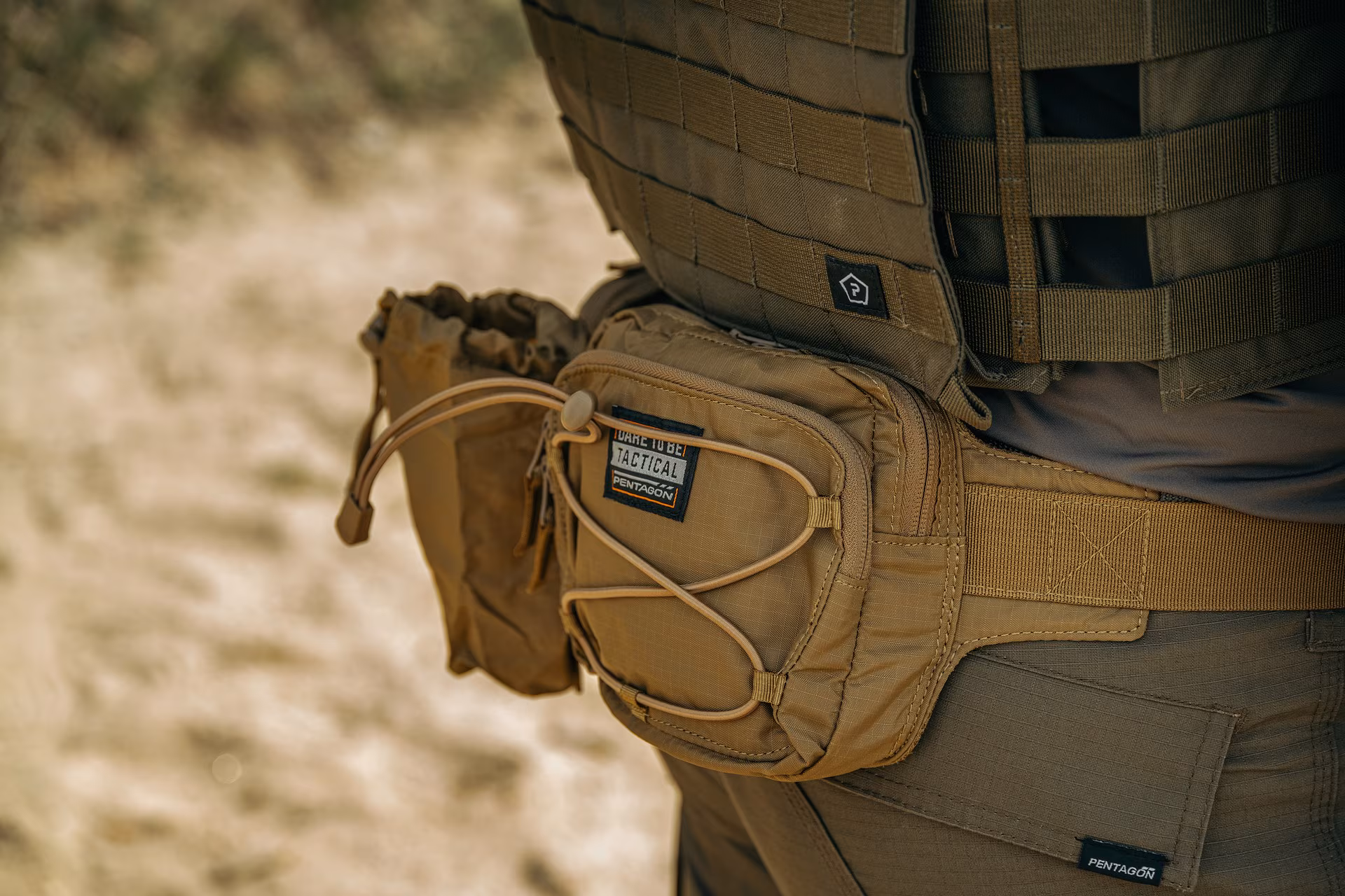 Pentagon Alissos Tactical Belt with Pouches, Coyote